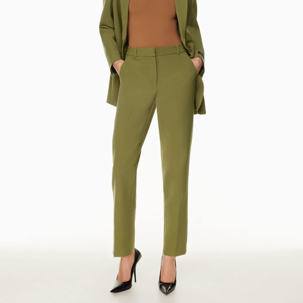 Aritzia Babaton Olive Green Command Pants